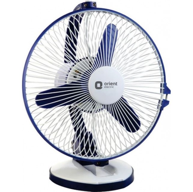 Orient Electric Zippy 225 MM 2-in-1 Wall Mount and Table Top Fan (White/Blue)